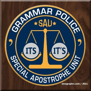 Grammar Police Special Apostrophe Unit