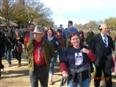 Trav with Christie at Stewart and Colbert Rally 2010
